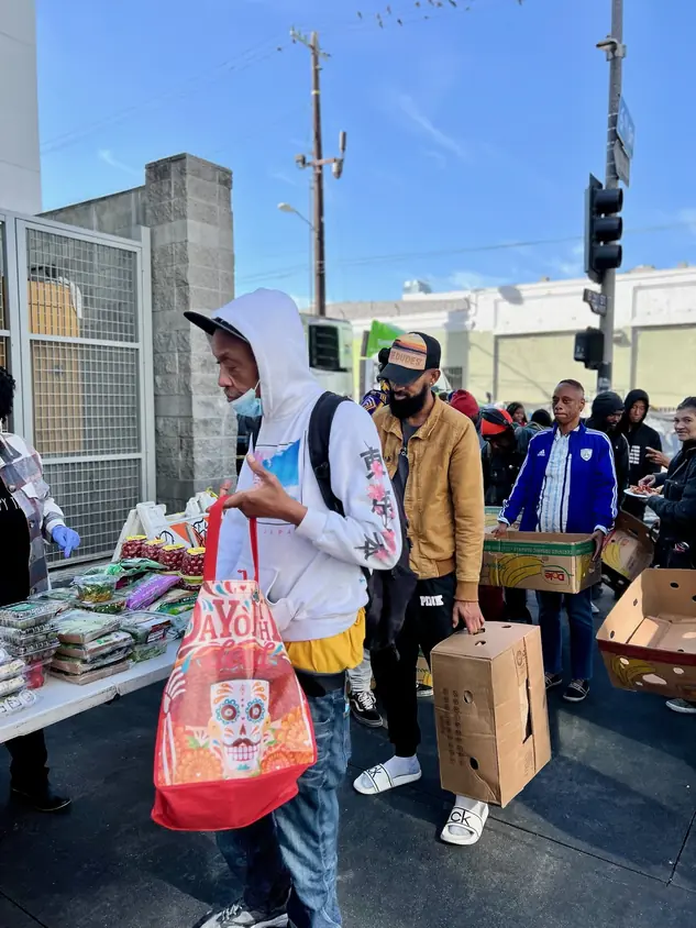 Soul Saving Productions volunteer offering one-on-one recovery and reentry support